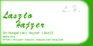 laszlo hajzer business card