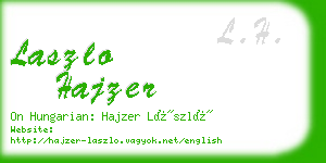 laszlo hajzer business card